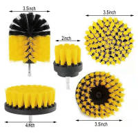 Electric Drill Brush Kit Plastic Round Cleaning Brush For Carpet Glass Car Tires Nylon Brushes Power Scrubber Drill