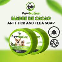 PawNation Madre De Cacao Pet Round Soap 50g Anti Ticks and Fleas for All Dog & Cat Breeds
