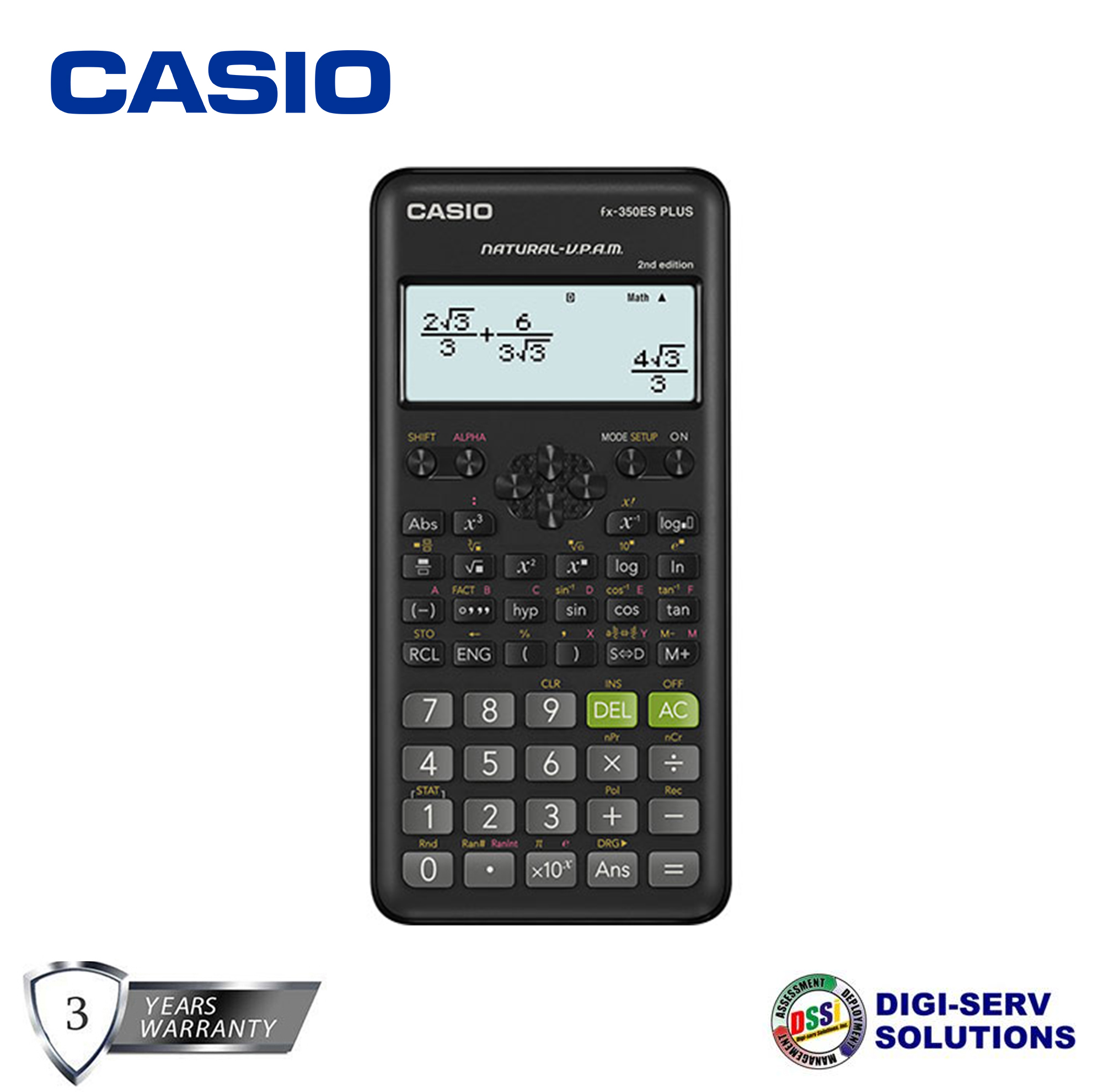 Casio FX-350ES PLUS 2nd Edition Standard Scientific Calculator