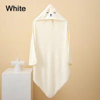 HOMSA 80CM Kid Hooded Cartoon Animals Bath Towel Baby Blanket Shower Towel Air Condition Quilt Swaddle Wrap Baby
