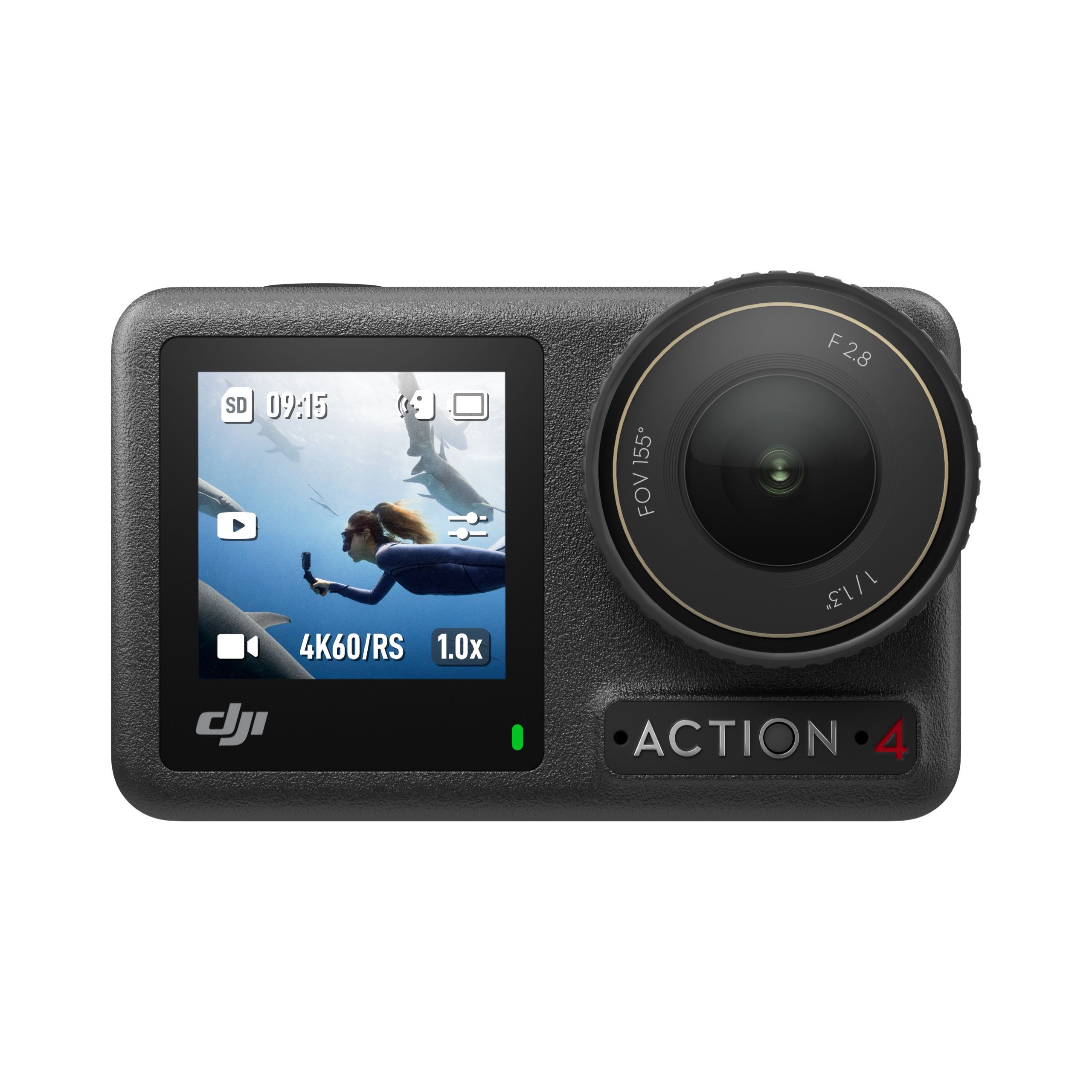 DJI Osmo Action 4 Action Camera, 1/1.3-inch Sensor, Stunning Low light Imaging, Magnetic Quick Release, Waterproof, Color Temperature Calibration, Dual Touchscreens ราคา 11,560 บาท*ส่งฟรี