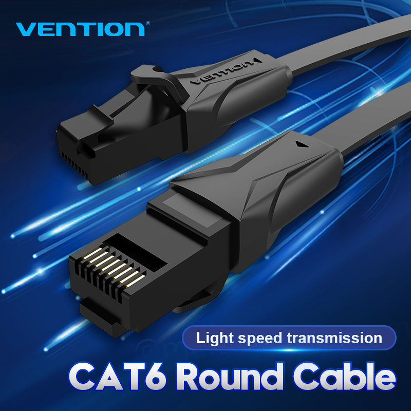 Vention cáp ethernet cat6 phẳng cáp lan utp rj45 cat6 mạng cáp ethernet tốc độ cao internet vòng dây cáp 2m 5m 10m 15m 20m 30m cho ps máy tính để bàn bộ định tuyến modem mèo 6 dây cáp