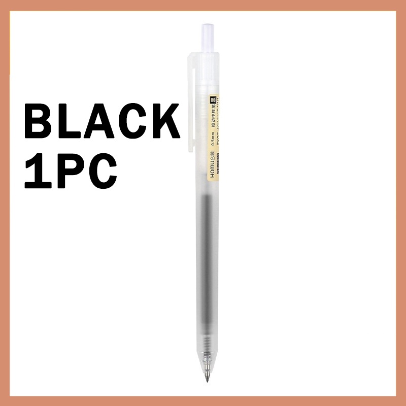 0.5 MM Gel Pen MUJI Pen Student Exam Quick Drying Rollerball Pen Black Blue Red Retractable Press Pen Replaceable Refill Stationery Supplies