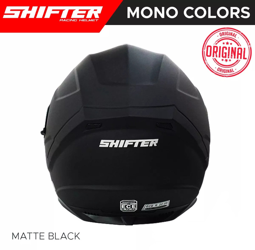 SHIFTER R2 MONO COLOR MATTE BLACK FULL FACE DUAL VISOR HELMET review
