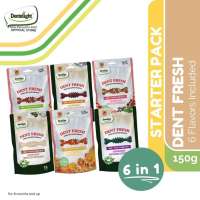 Dentalight Dent Fresh All Flavors w/ Benefits 6-Flavors Assorted Sampler Pack Dog Treats