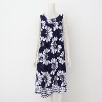 Meemee Ladies Challis Round Neck Long Duster