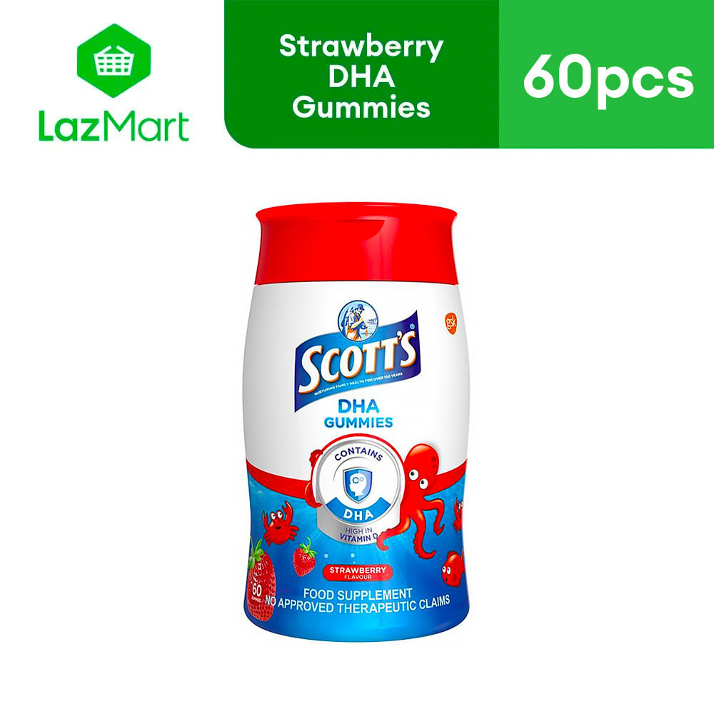 Scotts DHA Gummies Strawberry 60s