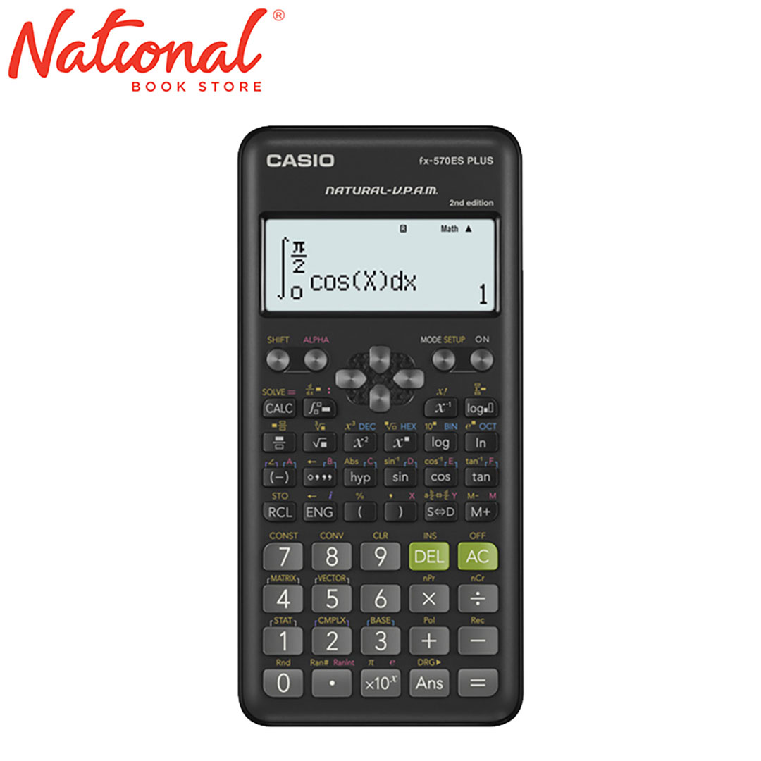 Casio Scientific Calculator FX570ES Plus Black - School Essentials