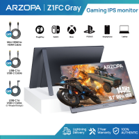 ARZOPA 16.1 144Hz Z1FC Portable Gaming Monitor 1080P HDR with USB 3.1 HDMI Laptop Computer Monitor for Switch PlayStation Xbox PS5 Mac