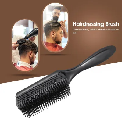 1pc Hair Comb Cushion Brush Anti-static Hairbrush 9 Rows Plastic Dentangling Hairdressing Scalp Massage