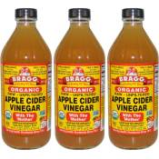Bragg Organic Apple Cider Vinegar 473 ml, Set of 3