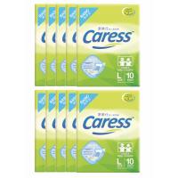 Caress Basic Adult Diaper Large - 1 Box with 10 Packs