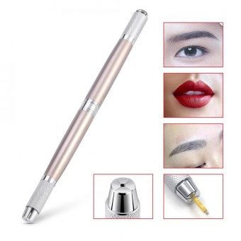 Double-headed Eyebrow Tattoo Microblading Blade Needle Pen Semi Permanent Manual Makeup Tool - intl