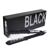 Professional Steam Hair Straightener Steam Flat Iron Ceramic Plate Fast Start-Up And Therapeutic Smooth Hair Straightener With Locking Switch--Black - Intl August 2018 - 3 Professional Steam hair straightener Steam Flat Iron Ceramic Plate Fast Start-Up and Therapeutic Smooth Hair Straightener with Locking Switch--Black - intl - 3