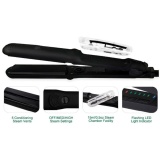 Professional Steam Hair Straightener Steam Flat Iron Ceramic Plate Fast Start-Up And Therapeutic Smooth Hair Straightener With Locking Switch--Black - Intl August 2018 - 5 Professional Steam hair straightener Steam Flat Iron Ceramic Plate Fast Start-Up and Therapeutic Smooth Hair Straightener with Locking Switch--Black - intl - 5