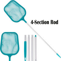 High-Quality Adjustable 4/5-Pole Aluminum Pool Leaf Skimmer Net with Deep Mesh for Efficient Cleaning