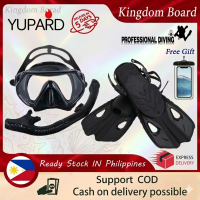 YUPARD Professional Scuba Diving Mask Snorkel Set Anti-Fog Snorkeling Gear for Swimming & Diving