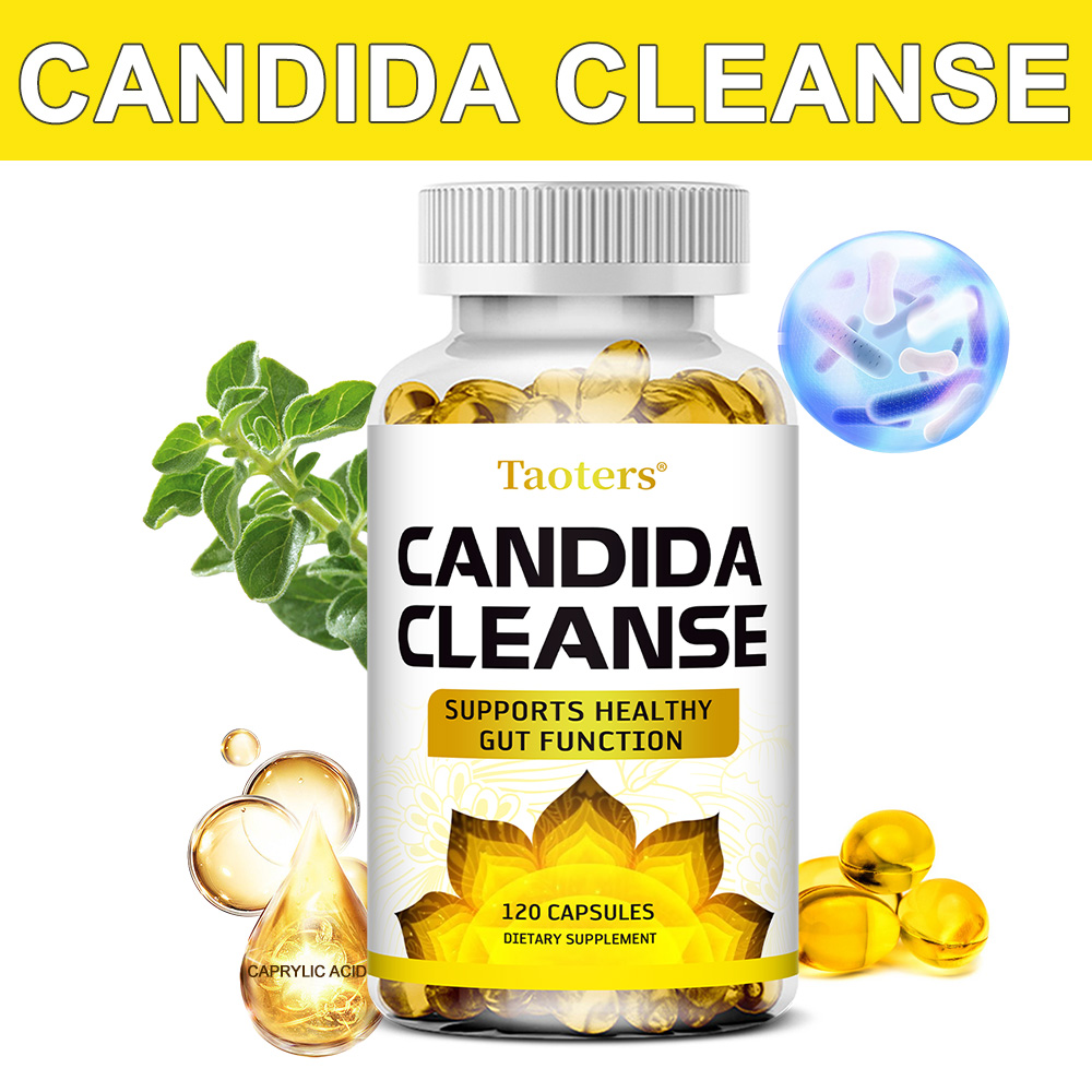 Taoters Candida Cleanse, Làm sạch ruột kết và giải độc cho nam và nữ, Hỗ trợ Candida, với Oregano, A