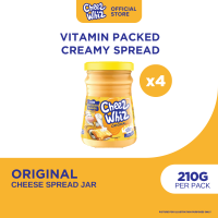 Cheez Whiz Cheese Spread 210G - Vitamin-packed creamy cheese spread (set of 4)