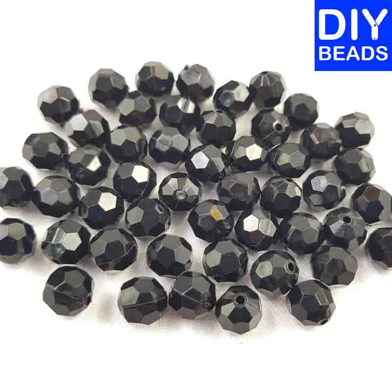 Diy Beads Rough Beads Black #40 (250grams)
