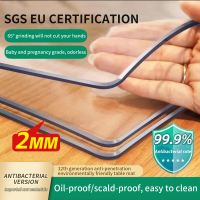 Thicken Clear Waterproof pvc Table Cover Tablecloth PVC Table Cloth Clear Desk Pad  Clear Desk Mat  Waterproof insulated easy to clean Plastic Table Protector Desk Protector