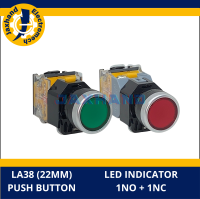 LA38 Illuminated Push Button 1NO+1NC 22mm 220V Spring Return * Jaxhand Electromech