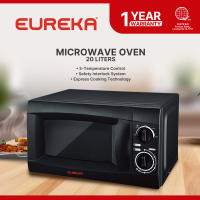 Eureka Microwave Oven 20L EMO 20L - BLACK/WHITE/SILVER COATED BODY