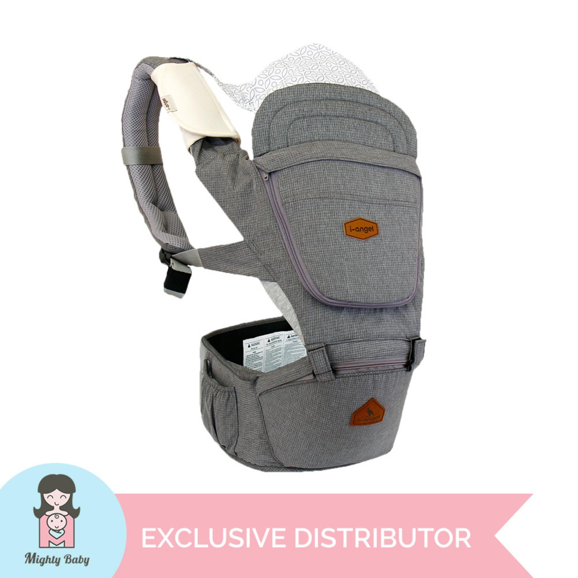 I-Angel Light Hipseat Carrier (Check Charcoal)