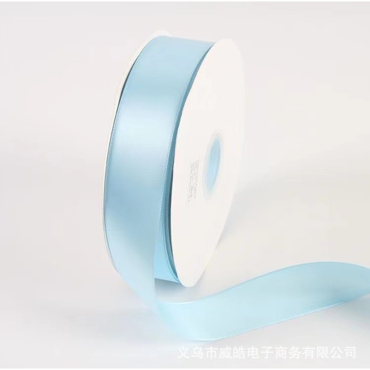 Light Blue 5 Yards High Quality Satin Ribbon High Quality (0.6cm 1cm 2cm 4cm 5cm)