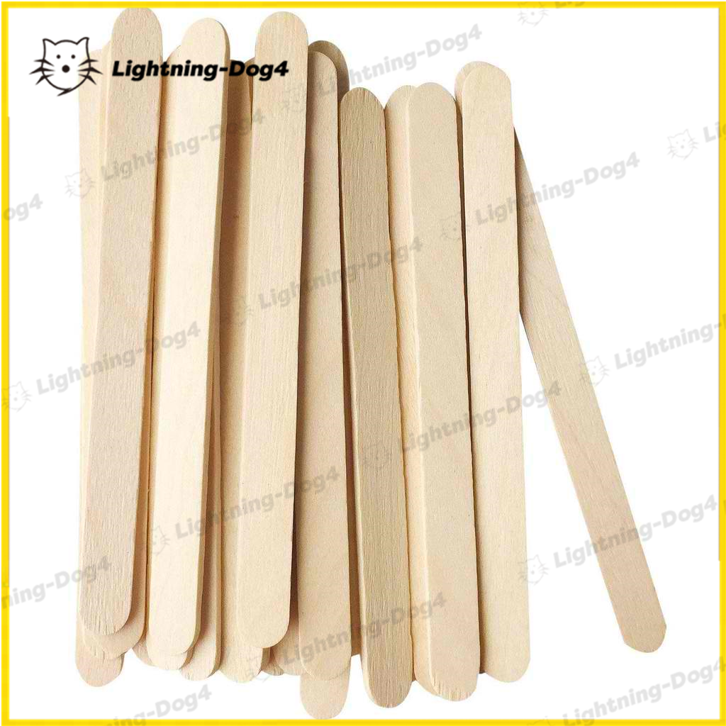 50pcs/pack Wooden Popsicle Stick Ice Cream Sticks Arts & Crafts
