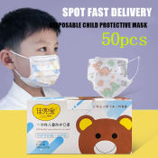 150PCS disposable kid mask 3-layer non-woven fabric cartoon pattern