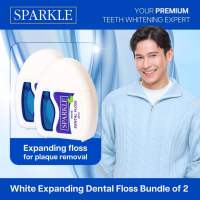 SPARKLE White Expanding Dental Floss Bundle of 2