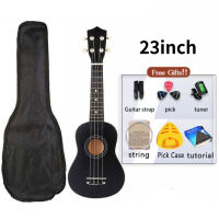 PLAYOU 21 23inch Ukelele Soprano 4 Strings Spruce Basswood Ukulele With bag tuner string pick strap