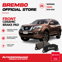 Brembo Ceramic Brake Pads Front for Nissan Terra 2018-Present - Low Dust OEM Replacement (P56118N)