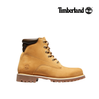 Timberland Mens Alburn 6-Inch Waterproof Boot Tan Leather Lugged Sole Lace-Up Casual Outdoor Wear
