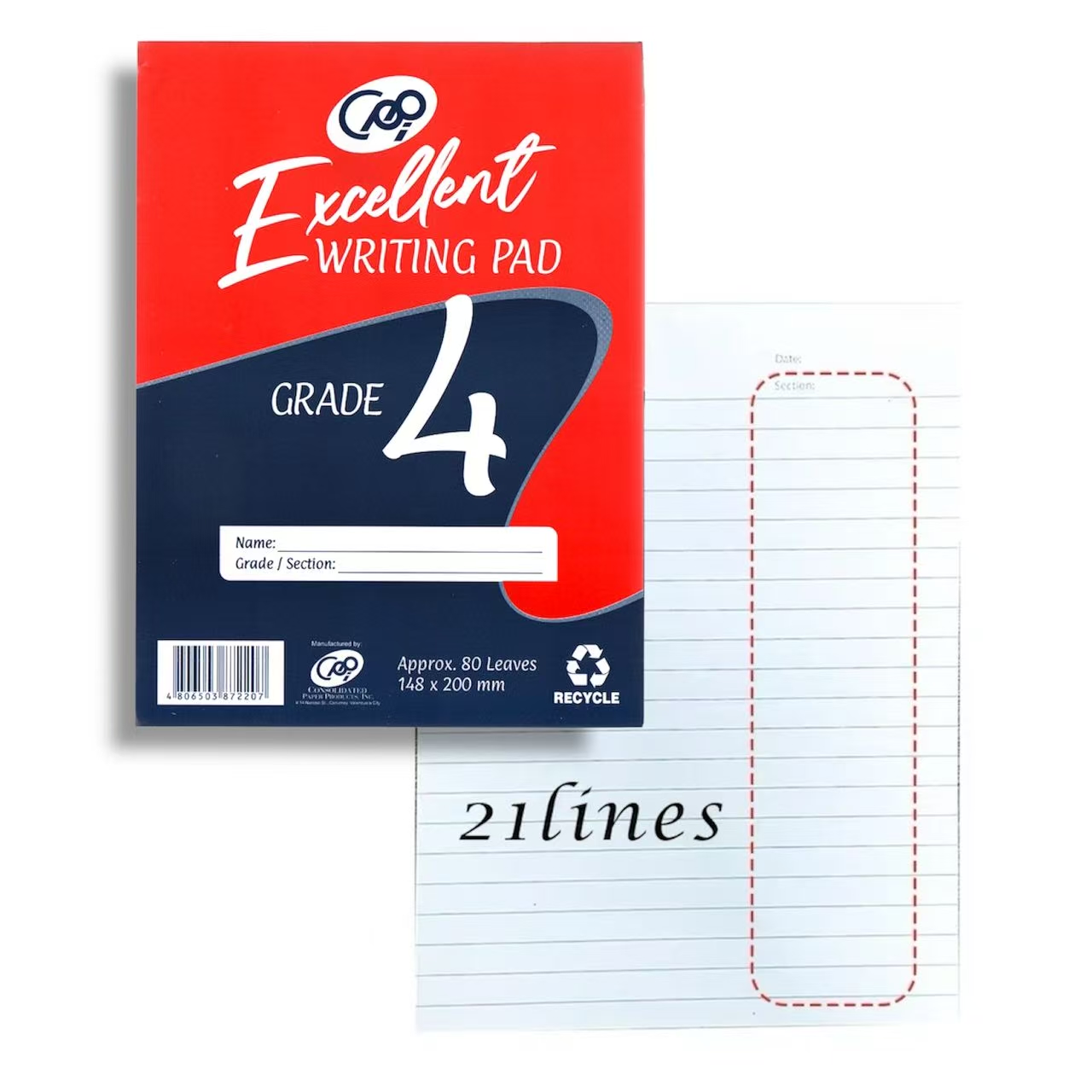 10pcs/Pack Writing pad / Grade 1 / Grade 2 / Grade 3 / Grade 4/ 80 Leaves Elementary Pad Paper School supplies