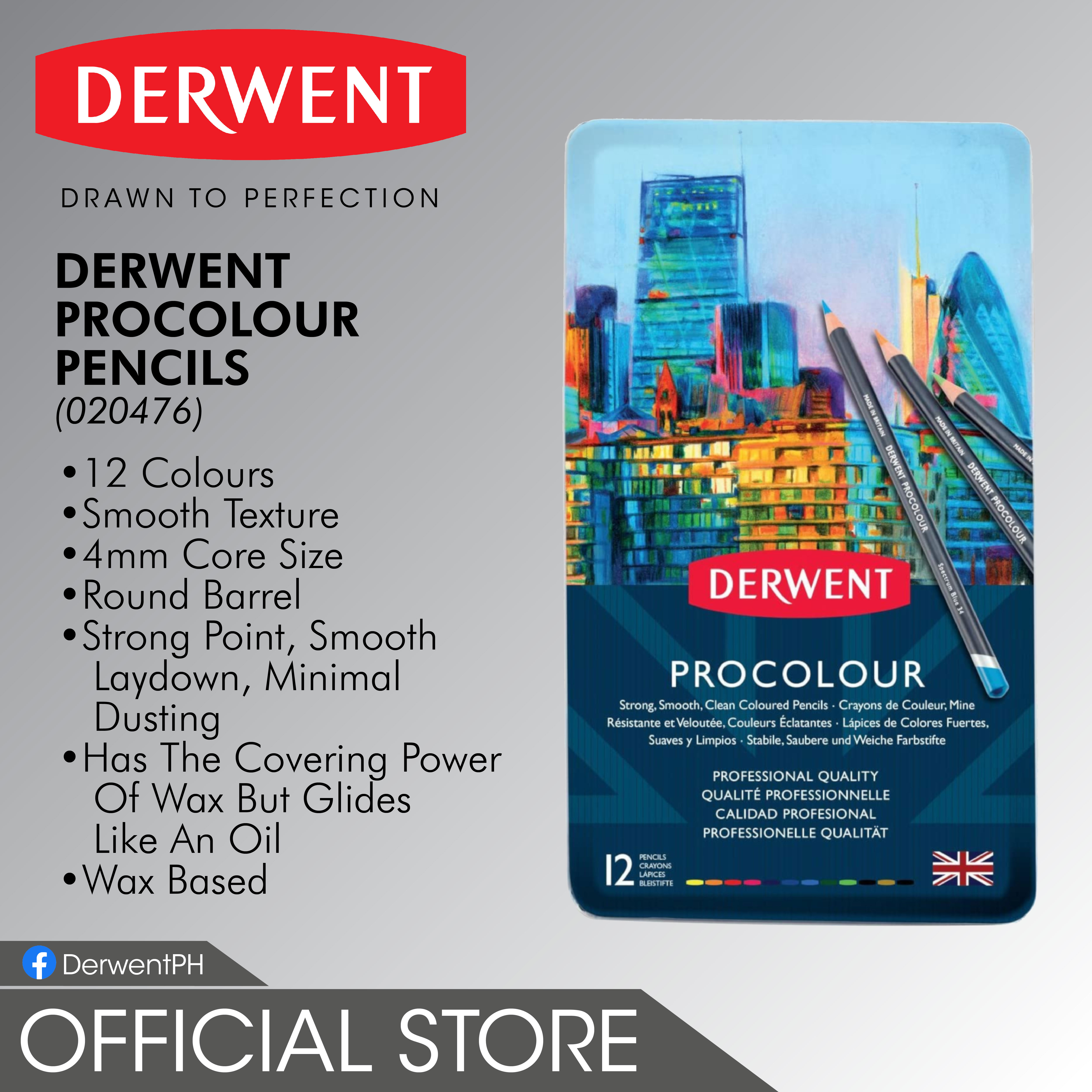 DERWENT Procolour Coloured Pencils | 12 colors | 2302505