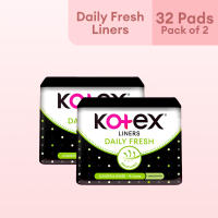 Kotex Liners Daily Fresh 32s x 2 Pack