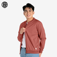 INSPI Bomber Jacket for Men with Zipper Plain Trendy Tops Casual Korean Top for Women Motorcycle Fashionable Quality Jacket