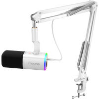 Manila Stock MAONO PD100X RGB USB&XLR Dual Mode USB Dynamic microphone Noise cancellation Gaming microphone for PCUSB-C mobile phone mic Streaming Microphones for Mixer Sound Card Audio Interfacewith Software