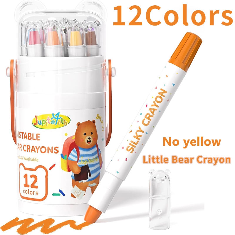 12/24/36 Colors plastick crayons Crayons Painting Safe Non-Toxic Washable Not Dirty Hand Drawing Coloring Toddler Crayons Kids Set