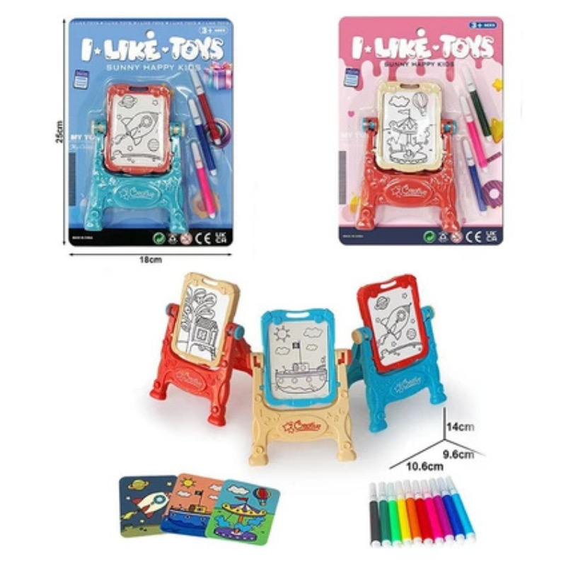 Childrens magnetic drawing board with stand home erasable drawing board graffiti toy