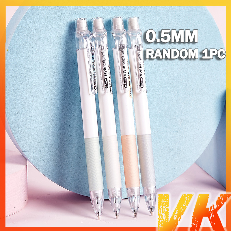 VK 0.5mm/0.7mm Mechanical Pencil Ins Style Non-slip Grip with Eraser Smooth Writing Large Capacity