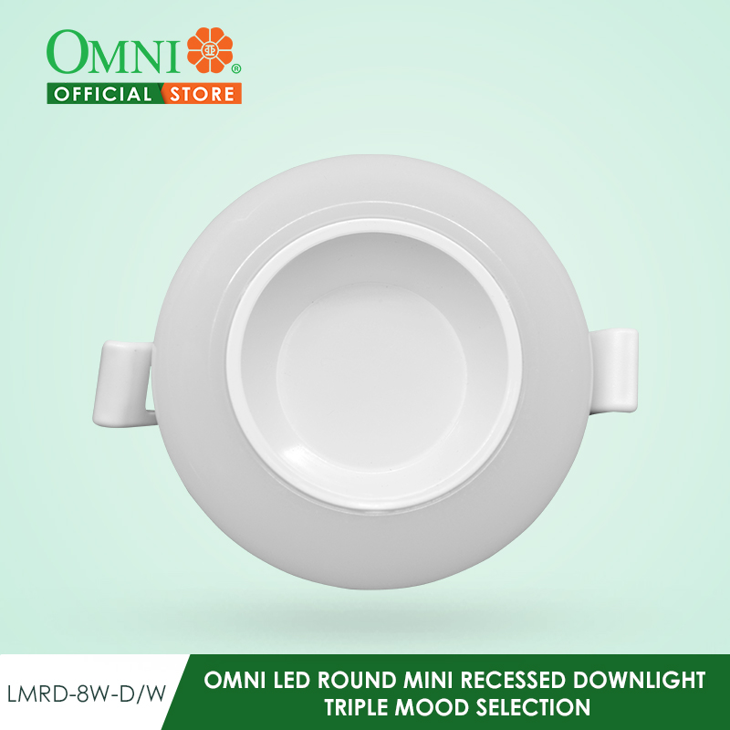 OMNI LED Round Mini Recessed Downlight Triple Mood Selection - LMRD-8W-D/W