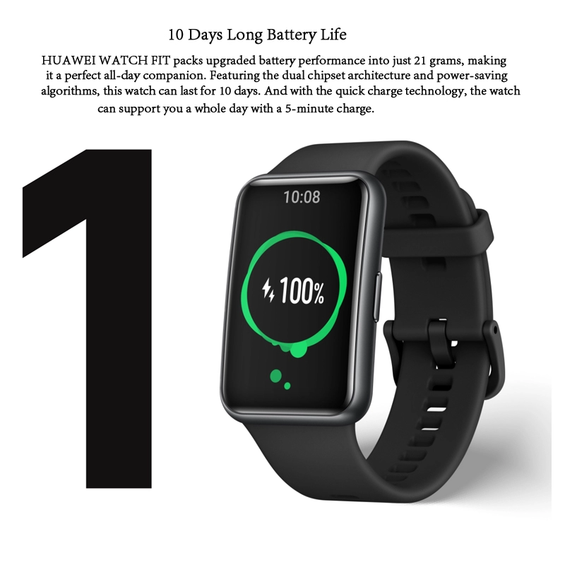 HUAWEI Watch Fit Smart Watch 10 Days Battery Life Quick Workout