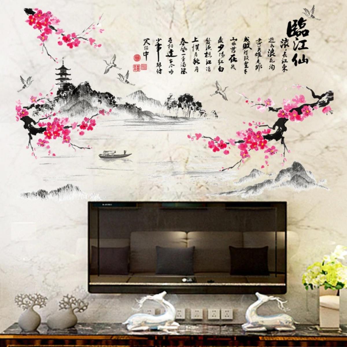 Наклейки на стену в японском стиле