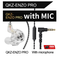 QKZ ENZO PRO In-Ear Wired Headset With Microphone 3.5MM Gaming EarbudsLarge Dynamic Drive Earphone