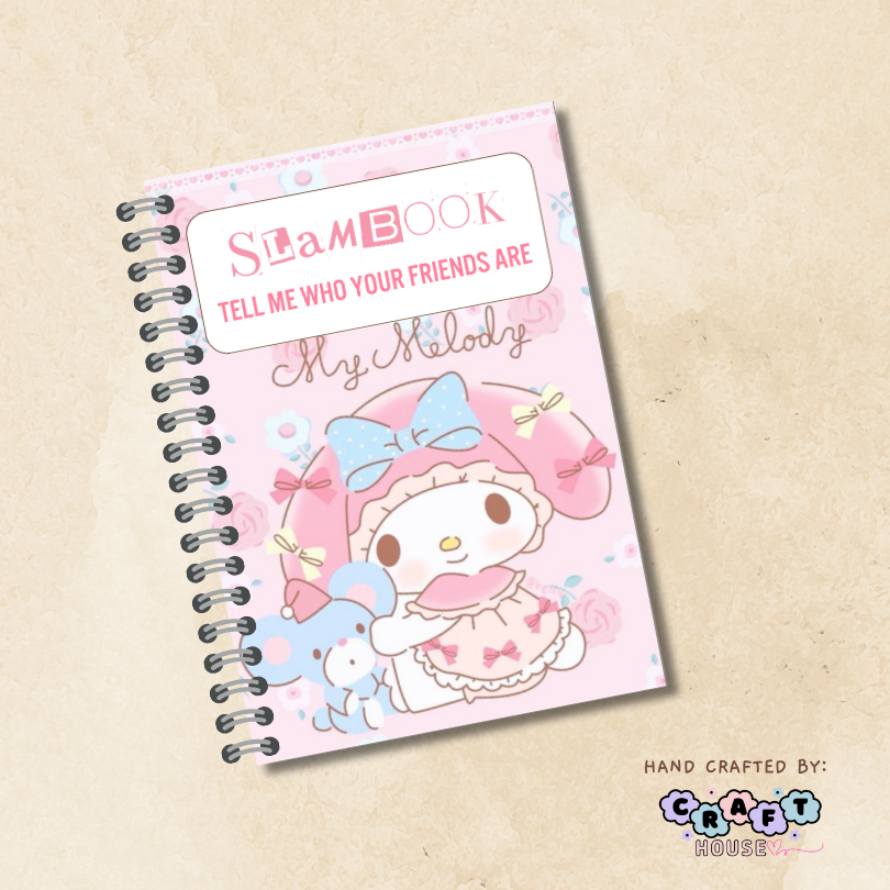 melody Sanrio Slam book Autograph Notebook for friendship a6 size