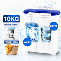Elemax Single-cylinder mini mini washing machine 10KG/5KG semi-automatic washing machine dehydrating blue-ray washing machine low-noise summer washing machine