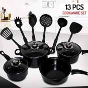 Non-stick Cookware Set with Kitchen Tools - 13 pieces